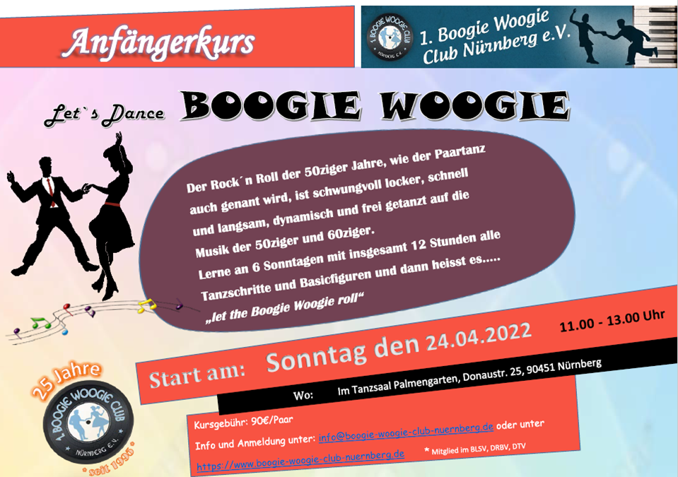 Boogie Woogie Anfängerkurs Frühjahr 2022