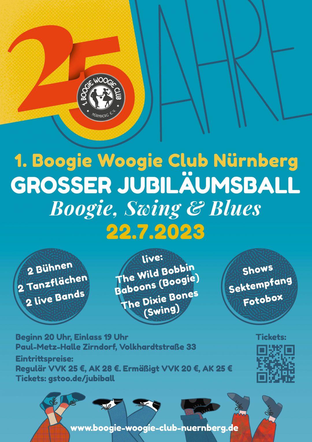25 Jahre Boogie Woogie Club Nürnberg Jubiläumsball 2023