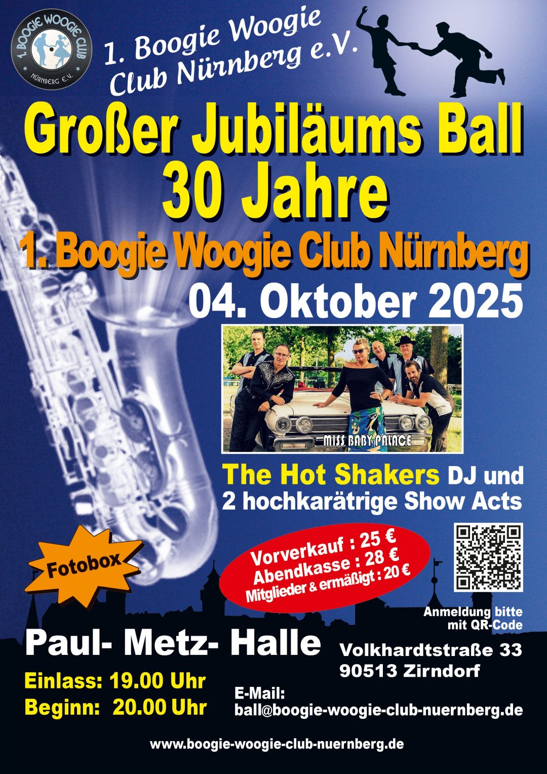 30 Jahre Boogie Woogie Club Nürnberg Jubiläumsball 2025