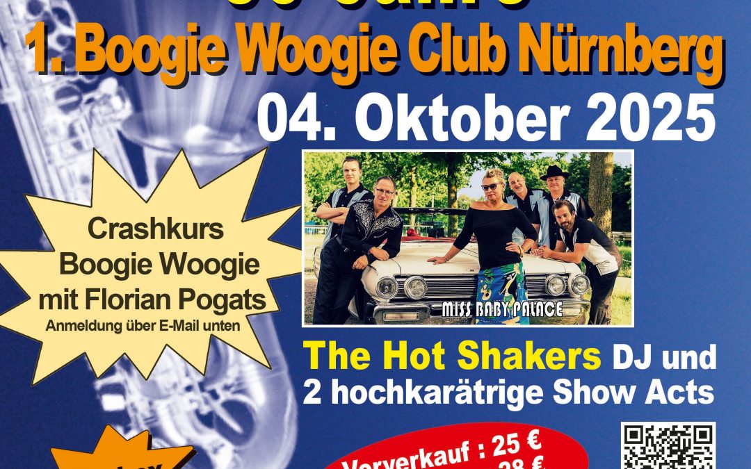 Großer Jubiläumsball 04.10.2025 – 30 Jahre  1. Boogie Woogie Club Nürnberg